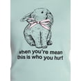 thumbnail image 2 of This Is Who You Hurt Women's Graphic Baby Tee with Short Sleeves, Sizes XXS-XXL, 2 of 5