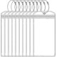 thumbnail image 1 of 10 Pcs Luggage Tag Holders With Zip Seal Steel Loops, Cruise Essentials Clear Waterproof Luggage Tags For Travel Vacation Accessories(7.5 X 3.5 In), 1 of 5