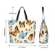 thumbnail image 5 of Easygdp Butterflies Bolsas Tote para Mujer, Bolsos de Hombro para Viaje, Bolsos de Mano de Gran Capacidad para Compras y Trabajo, 5 of 8