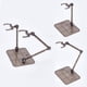 thumbnail image 4 of 12 soportes para figuras de acción, color negro/transparente/marrón. Incluye base y soporte para figuras de acción., 4 of 7
