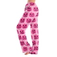 thumbnail image 2 of Comfortable Adult Halloween Pajama Pants, Fun Spooky Print Casual Lounge, Bottoms Elastic Waistband Without Drawstring for Autumn Sleepwear, 2 of 5