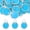 Blue, variant on 1.2 Inch Metal Rim Key Tags 50 Pack Blank Round Paper Tags Bulk Writable Keychain Identifiers with Split Rings for Car Door Drawer Key Luggage Pet, Red