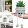 thumbnail image 5 of Planta artificial en maceta WEIHJMXG suculenta falsa con patas colgantes, 5 of 5