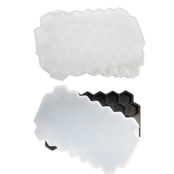 Bandeja para cubitos de hielo, molde para cubitos de hielo con tapa extraíble, utilizada para enfriar bebidas, whisky y cócteles