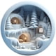 thumbnail image 4 of Adornos navideños, adornos navideños, regalos navideños, adornos navideños redondos de acrílico, letrero colgante de reno, decoraciones festivas de pared, cuelgue un sombrero, 4 of 6