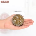 thumbnail image 3 of Uxcell 3-Pack Decorative Ball for Bowls, 2.4 Inch Mosaic Glass Balls Decorative Glass Orbs for Home Decor/Dining Tables [Brown], 3 of 7