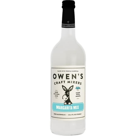 Owen's Agave Non-Alcoholic Craft Margarita Mixer, 25.4 fl oz Bottle