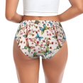 thumbnail image 3 of Womens Underwear Floral With Butterflies Cuteness No Show Seamless Underwear for Women, Soft Stretch Women's Panties, Hipster Ladies Panties Bikini Underwear Briefs, 3 of 6