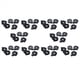 thumbnail image 1 of Enchufe Sostenedor de Bateria Pila de Boton Celula de Moneda CR2016 2025 2032 Negro 50 Pzs, 1 of 4