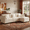 Beige, variant on CKEASEAN 102" Chenille Modular Sectional Sofa with Ottoman, 3-Seater L-Shape Cloud Couch with Upholstered & Pillow, Comfy Cloud Sofa for Living Room, Bedroom, Apartment, Office, Easy Assembly