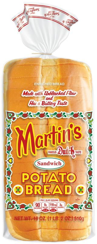 Martin's Sandwich Potato Bread Loaf, 18 oz, 16 Count