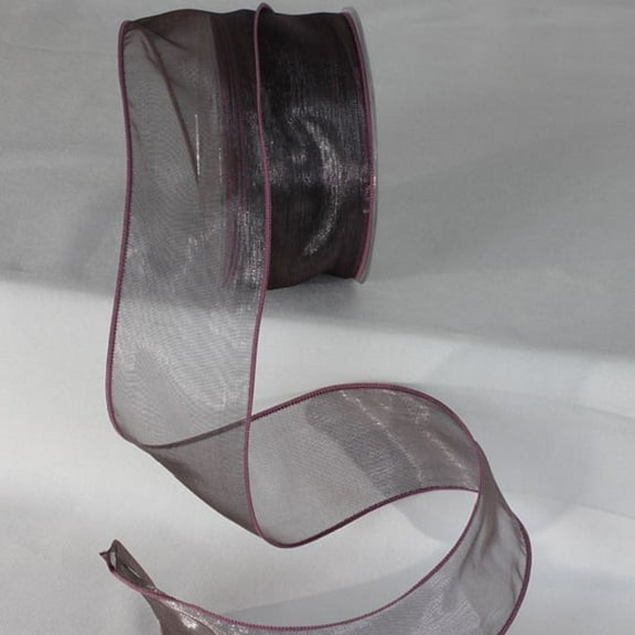 The Ribbon People Shimmering Brown Organza Wired Craft Ribbon 2" x 27 Yards