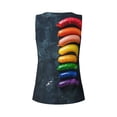 thumbnail image 5 of Lsque Rainbow Sausages On Dark Slate Printed Workout Tank Tops for Women, Athletic Sports Tank Tops, Compression Sleeveless Dry Fit Shirts,Sleeveless Yoga Shirt-XX-Large, 5 of 9