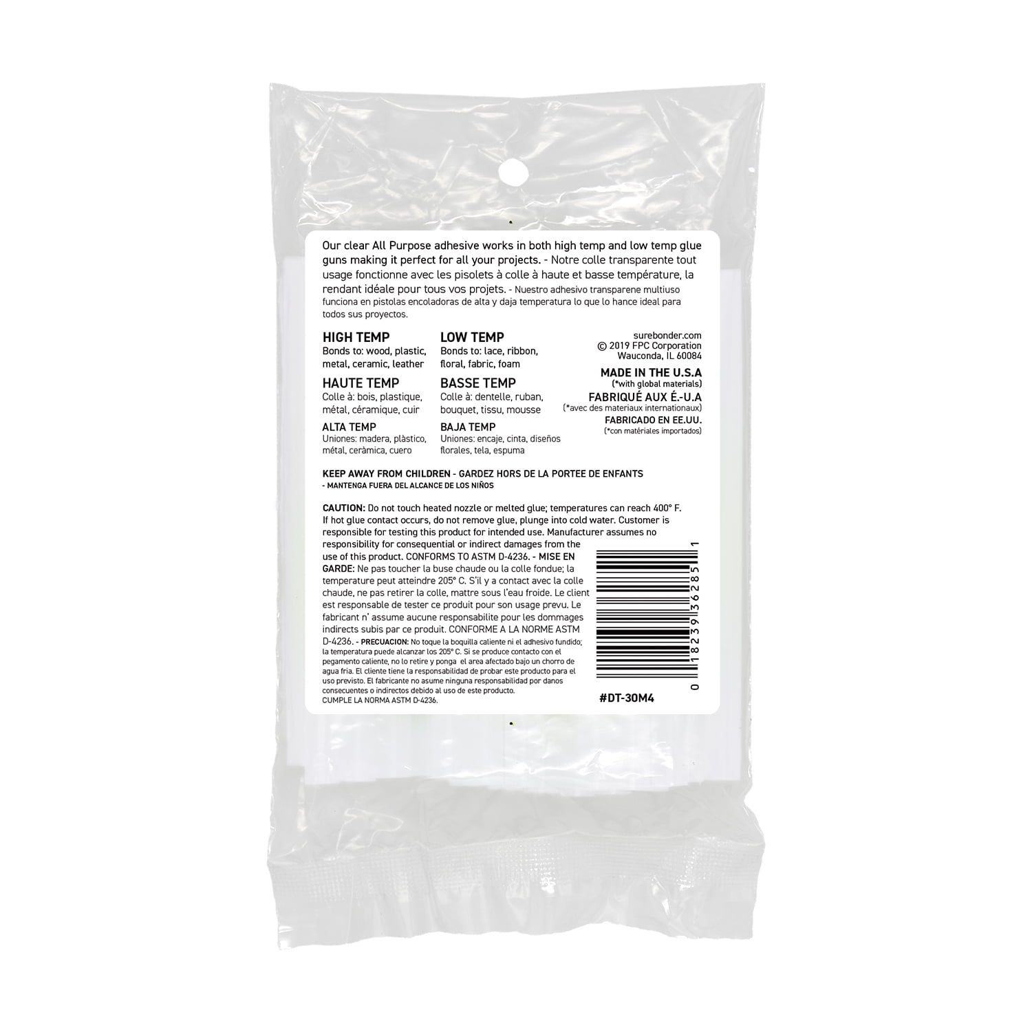 (7 pack) Surebonder All Purpose Clear 4-inch Mini (0.27 inch Diameter) Size Hot Melt Glue Sticks - 30 Pack