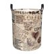 thumbnail image 1 of Balery Abstract Coffee Pattern With Letters Cesta de ropa redonda con asas, impermeable, independiente, para ropa, juguetes, dormitorio y familia-Small, 1 of 6