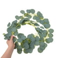 thumbnail image 5 of OULII Artificial Eucalyptus Vine, Dark Green Foliage, Year-Round Decor, Easy to Install, 2 Pieces Set, 5 of 6