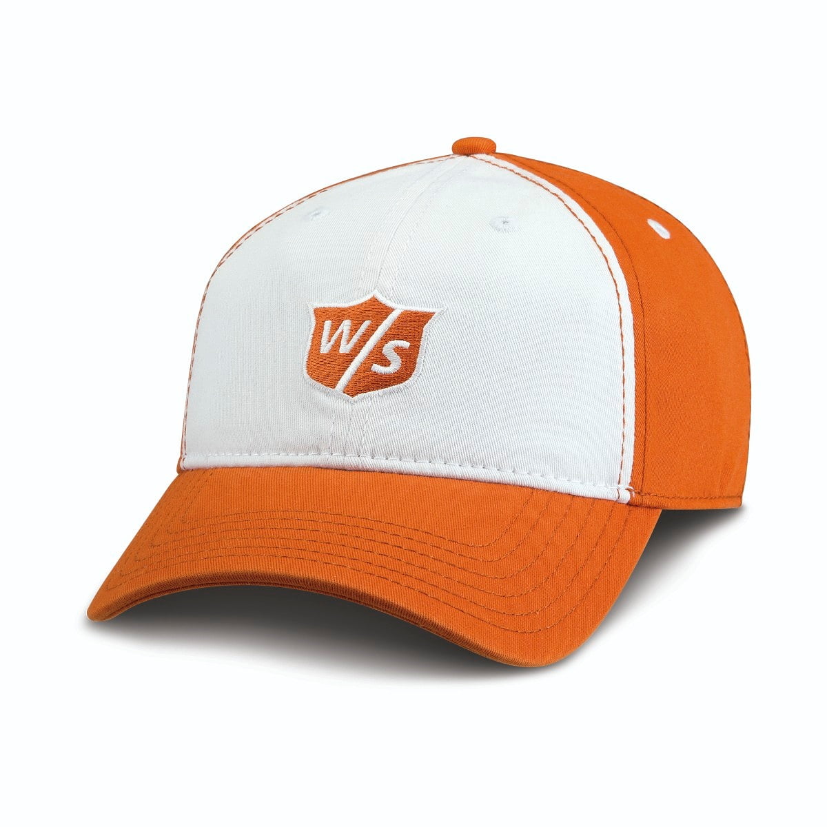 orange golf cap