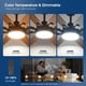 thumbnail image 2 of Ventilador de techo Kviflon 132 cm con luces y mando a distancia, color marrón, 2 of 9