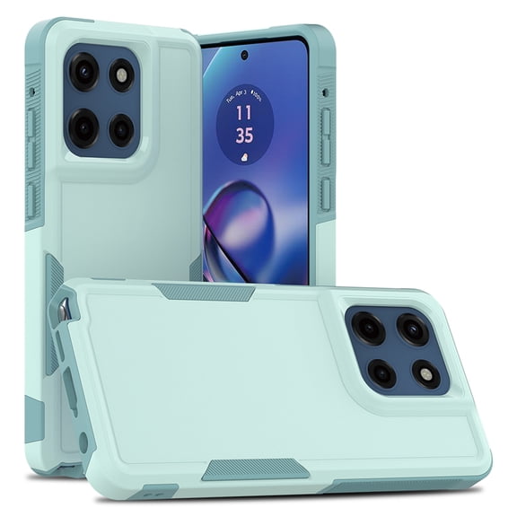 Moreoy Heavy Duty Case for Motorola Moto G 5G 2025, Drop Protection Shockproof Hybrid Dual Layer Protective Bumper Durable Cell Phone Cover Case for Moto G 5G(2025),Mint