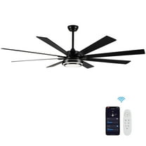 BOFANG 72 inch LED Smart 6-Speed Reversible Ceiling Fan with Remote