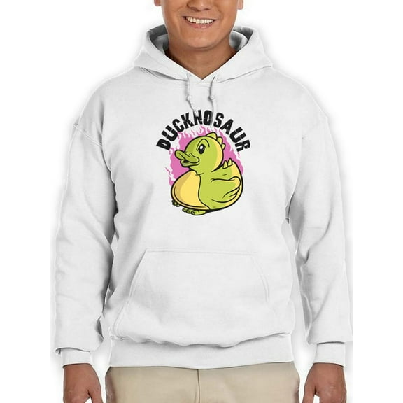 Ducknosaur Hoodie Men -Smartprints Designs, Male XX-Large