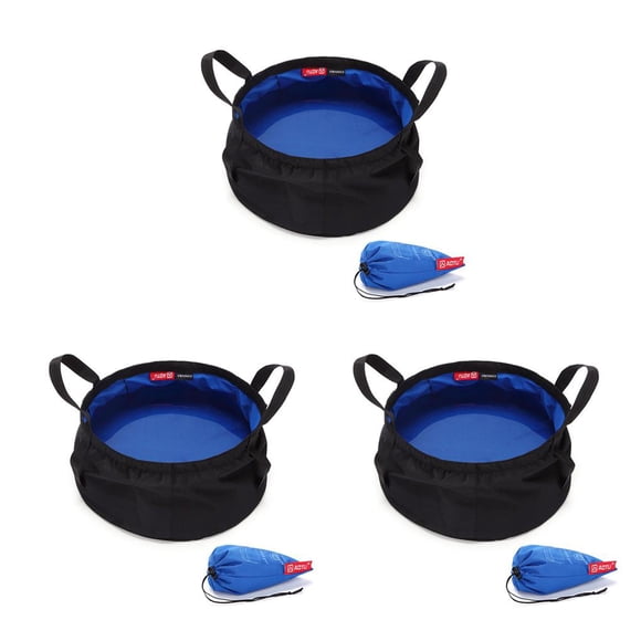 Yuarrent Cubo de agua al aire libre 8.5L Bolsa de viaje plegable portátil Contenedor de almacenamiento de gran capacidad reutilizable de nailon Type1 NO1