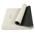 thumbnail image 4 of PRCTZ 5mm TPE Yoga Mat, Anti-Slip Fitness Workout Mat, off White, 4 of 11