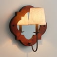 thumbnail image 4 of Wood Wall Sconces,Retro Industrial Lantern Bedside Wall Sconce Lighting Fixture for Bedroom, Hallway, Entryway, 4 of 11