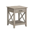 thumbnail image 4 of Bush Furniture Key West End Table with Storage, Washed Gray, 4 of 8