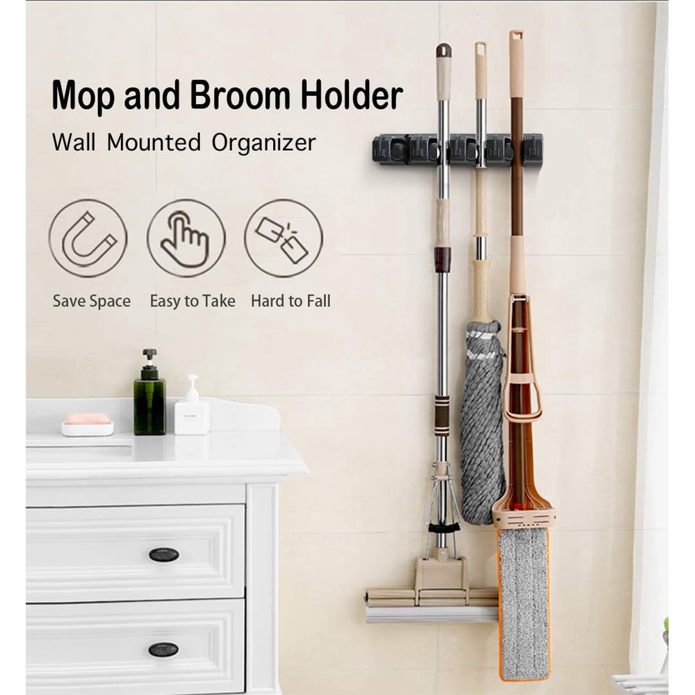 rake and broom holder