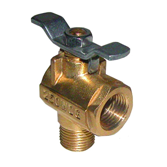 GROCO 1/2" NPT 90° Bronze Fuel Valve | Bundle of 10