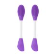 thumbnail image 1 of Unique Bargains 2 Pcs Brosse à Masque Facial Douce en Forme de Couteau Violet, 1 of 5
