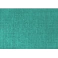 thumbnail image 1 of Ahgly Company Machine Washable Indoor Rectangle Solid Turquoise Blue Modern Area Rugs, 4' x 6', 1 of 4