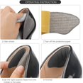 thumbnail image 4 of RUseeN 4 Pairs Premium Heel Pads Inserts Grips, Back of Heel Protectors Cushions Liner Prevent Too Big Shoe from Shoe Slipping,Blisters,Filler for Loose Shoe Fit for Men Women (Pale Apricot+Black), 4 of 7