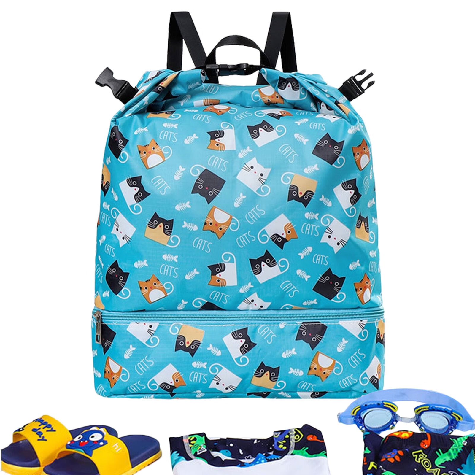 backpack with wet compartment