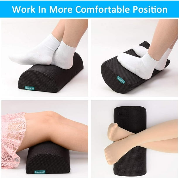 Topmener Coussin de repose-pieds ergonomique - Repose-pieds sous