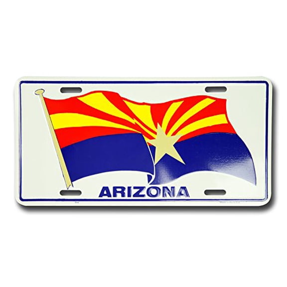 Hangtime Arizona State Flag 6x12 License Plate