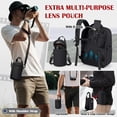 thumbnail image 3 of SDYSM Sac à Dos pour Appareil Photo, Sac Rigide pour Appareil Photo Reflex/DSLR avec Pochette pour Objectif et Compartiment pour Ordinateur Portable 15,6 Pouces Étui Imperméable pour Appareil Photo avec Housse de Pluie Photographie Ba, 3 of 8