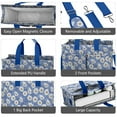 thumbnail image 4 of Daisy Canvas Tote Bag for Women with Compartments, Large Cute Floral Teacher Student Shoulder Bag Nurse Purses Crossbody Bags Work Laptop Book Bag Satchels Handbags, 4 of 6
