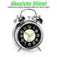 thumbnail image 2 of AYRELY® Reloj despertador súper ruidoso para adultos que duermen mucho, doble campana retro de 4 pulgadas, silencioso, de cuarzo, sin tictac, con retroiluminación, esfera luminosa, despertadores para, 2 of 5