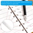 thumbnail image 5 of Uxcell 5.3"x1.4" Bookmark Ruler Snap-in Ruler Measuring Tools for A7 Size 6-Hole Binder Notebook Clear 20 Pack, 5 of 5