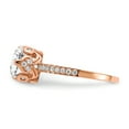 thumbnail image 3 of 10K Tiara Collection Rose Gold Polished CZ Ring Size 7, 3 of 3