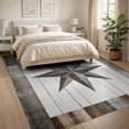thumbnail image 3 of ODIKA 8'x10' Washable Area Rug Door Farmhouse Lone Plank Inspired Vintage Border Southwestern for Living Room, Under Sectional, Family , Durable, Non-Slip, 3 of 7