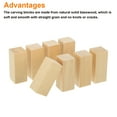 thumbnail image 3 of Uxcell 8Pcs Bloque de Talla de Tilo, Bloques de Madera Cuadrados de 0.8"x0.8"x2" para Decoración y Artesanía de Bricolaje, 3 of 7