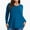 vivid blue, variant on DDLUYY Women's Plus Size Tops Crew neck Long Sleeve Shirts Loose Tunic Tops Fall Shirts