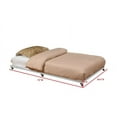 thumbnail image 7 of Kings Brand Furniture - Twin Size Metal Roll Out Platform Trundle Bed Frame for Daybed with Steel Slats, Cream White, 7 of 7