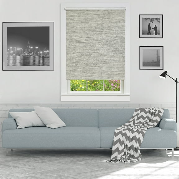 Achim Jute Indoor Cordless Jute/Polyester Light Filtering Roller Shade