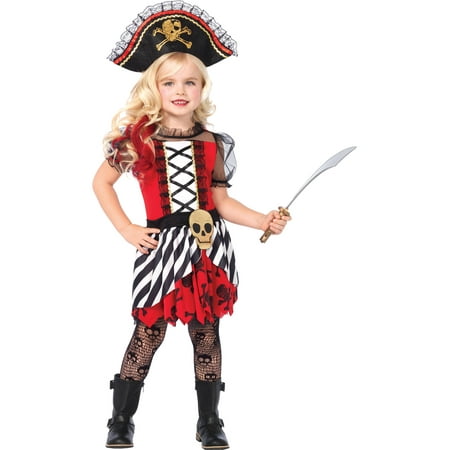 2PC. Girls' Rogue Pirate Dress w/ Pirate Hat