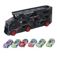 thumbnail image 2 of Pista plegable de juguete, camión de transporte, juguete de desarrollo, camión de juguete, lanzador de coche para niños, juego de juego para niños y negro, 2 of 9