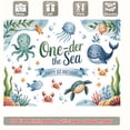 thumbnail image 4 of Under the Sea First Birthday Backdrop One-der the Sea Birthday Background Underwater World Turtle Happy 1st Birthday Party Decorations Supplies Cake Table Banner Photo Booth Props, 4 of 4